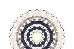 装饰元素花纹背景元素万花筒高清PNG透明图片设计素材免费下载