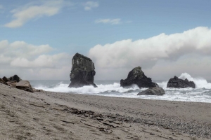 岩石 石头 海岸 大海 海浪 自然 4k壁纸 3840x2160