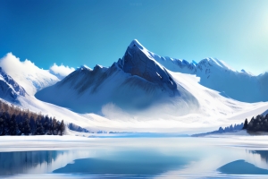 雪山 湖泊 森林 倒影 宁静风景高清4K壁纸