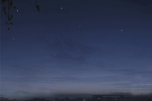 黑夜夜景月亮背景