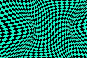 网格 正方形 失真 抽象 绿色 4k壁纸 3840x2160