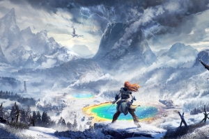 地平线:黎明时分游戏原画风景4k壁纸