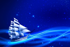 11月你好杨帆远航大气蓝色banner