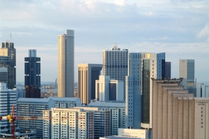 都市大楼海报背景