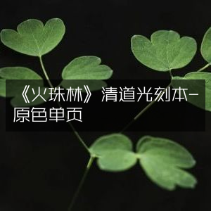 《火珠林》清道光原色单页刻本-古典文集珍藏