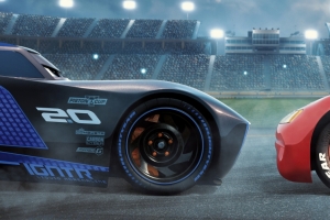 赛车总动员3黑风暴杰克逊和闪电麦坤3440x1440高清壁纸