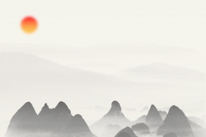 中国风山水意境装饰画