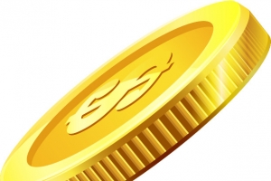 钱币，金币  金色
