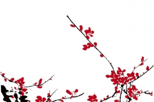 中国风格梅花