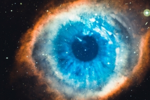 蓝色螺旋星云 星系 宇宙 4k壁纸