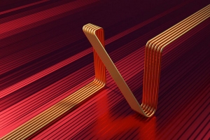 线 管 弯曲 3d 形状 4k壁纸 3840x2160