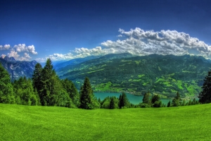 绿色草原风光高清PNG透明背景摄影风景设计素材免费下载