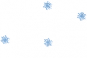 蓝色手绘冬季雪花PNG透明素材免费下载