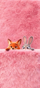 朱迪尼克 粉色毛绒背景4k手机壁纸