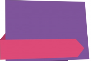 三角碎片彩带标题框