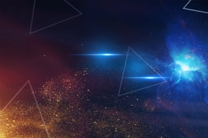 科技炫酷星光星空三角banner