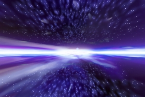 蓝紫色的浩瀚星空