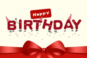 狂欢红色生日快乐H5图