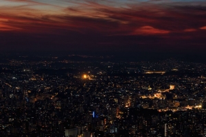灯 建筑 黑暗 城市 夜间 4k壁纸 3840x2160