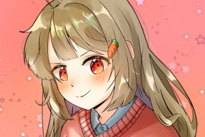 女孩 一瞥 微笑 动漫 4k壁纸 3840x2160