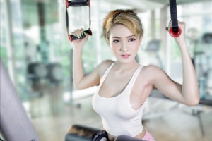 体育锻炼,健身房美女图片
