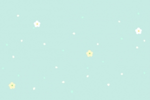 蓝色背景小花漫天