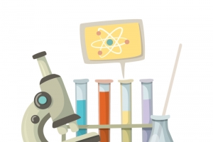 卡通手绘化学生物实验器材高清PNG免扣素材免费下载