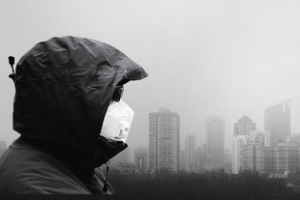 雾霾污染背景海报banner