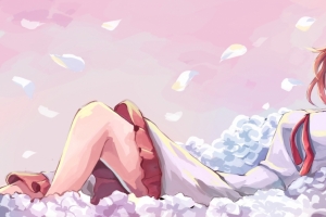 银魂 花海少女3440x1440动漫壁纸