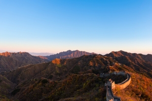 雄伟 长城 背景 大气
