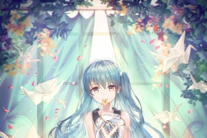 希望 女子 少女 花 作者：Neiro 2k手机壁纸