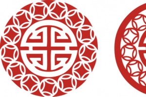 新年春节禄字剪纸窗花鸡年元旦