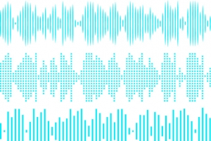 绿色声波条纹