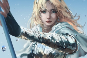 美女骑士 厚涂画风 唯美4k高清壁纸
