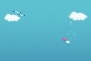 淘宝蓝色海底世界唯美H5背景