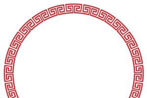 回字纹中国风红色