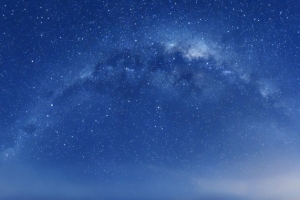 蓝色天空星云海报背景
