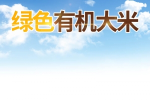 清新田园风格食品大米主图