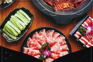 牛肉火锅背景素材