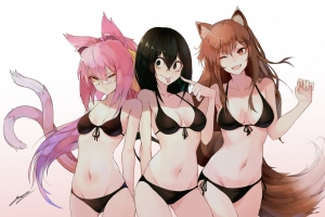 猫女 比基尼 4k动漫壁纸