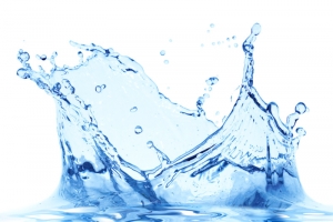 蓝色水花溅起飞溅波浪特效