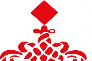 红色中国风中国结
