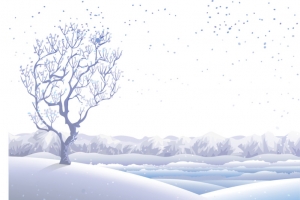 雪景冬天厚雪素材