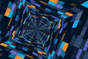 透视 几何 图案 颜色 结构 未来 4k壁纸 3840x2160