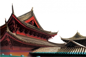 中国风城墙屋檐