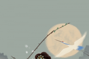 手绘古风人物图
