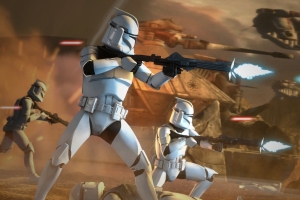 星球大战battle of geonosis sfm 4k壁纸