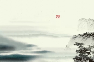 中国风水墨画背景