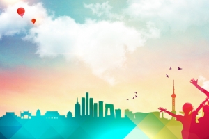 毕业季狂欢激情五彩banner背景