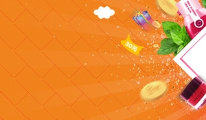 红色渐变电商优惠促销banner